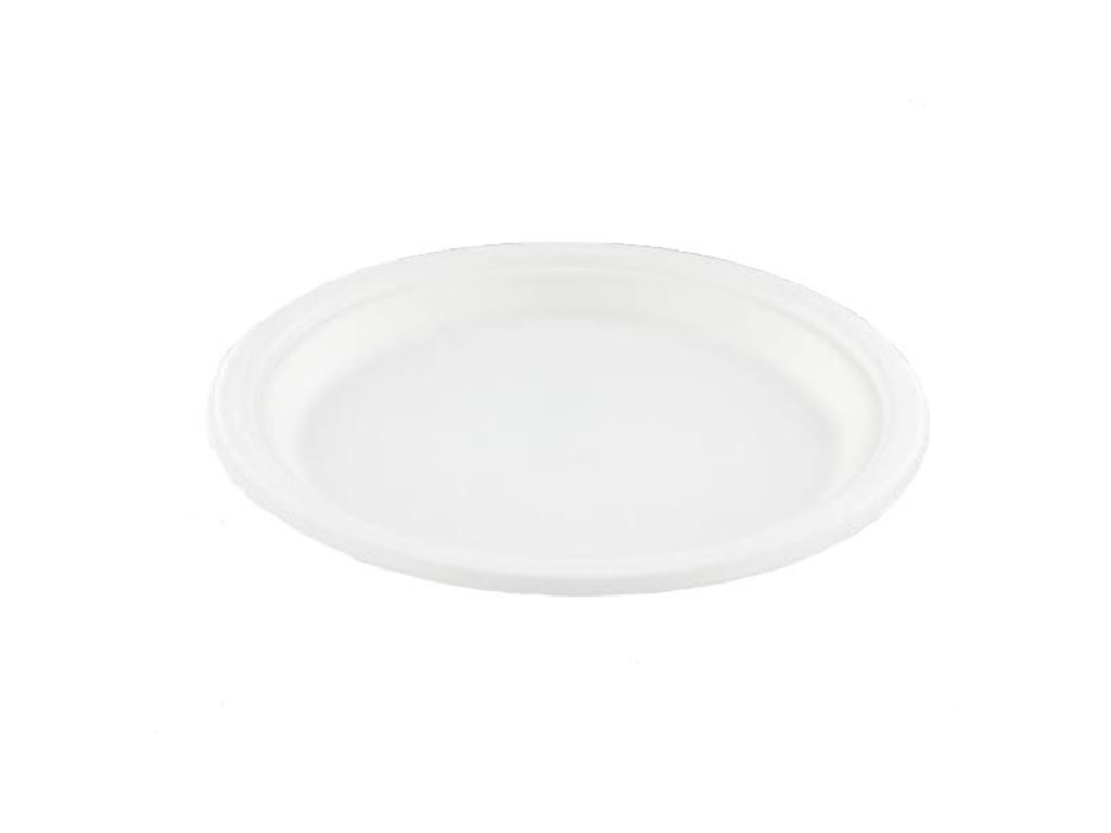 Bord Conpax suikerriet Ø23cm wit (50)