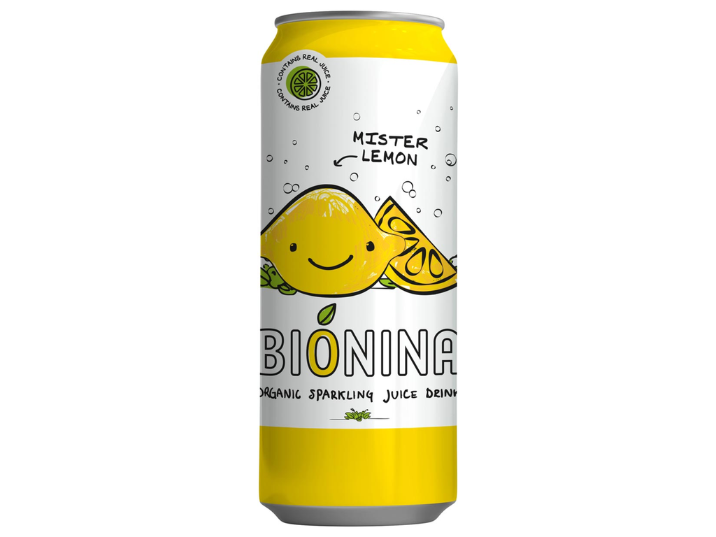 Frisdrank Bionina Mister Lemon blik 33cl (12)