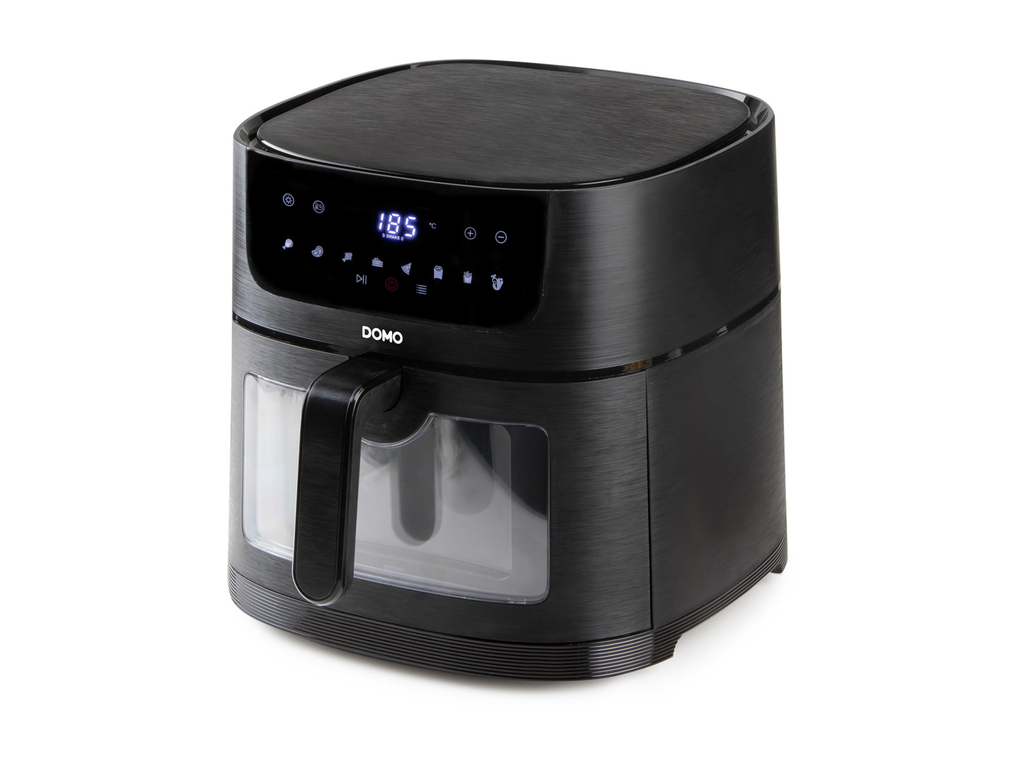 Heteluchtfriteuse Domo Deli-Fryer met kijkvenster 8L zwart