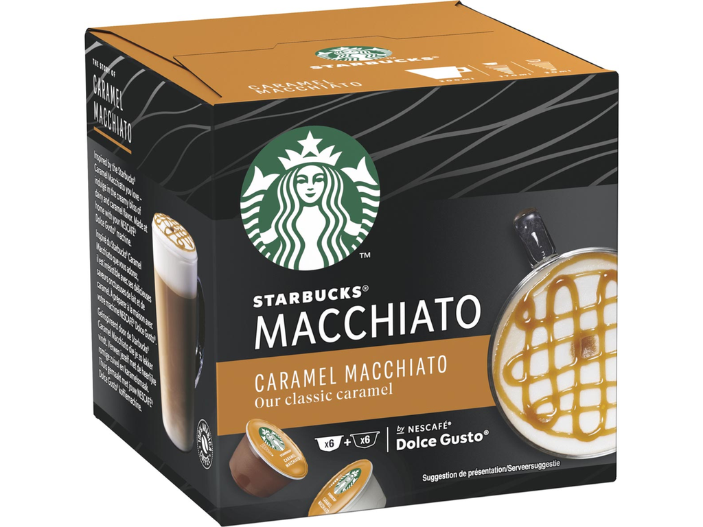 Koffiecapsules Nescafé Dolce Gusto Starbucks caramel macchiato (12)