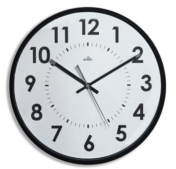 Wandklok Orium by CEP quartz Ø30cm zwart