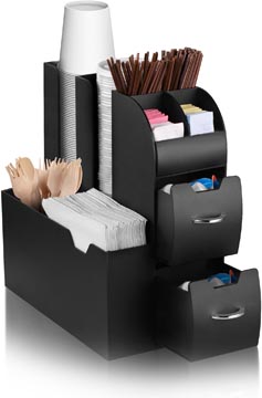 Organisatietoren voor de koffiehoek Take A Break by CEP 7 compartimenten zwart