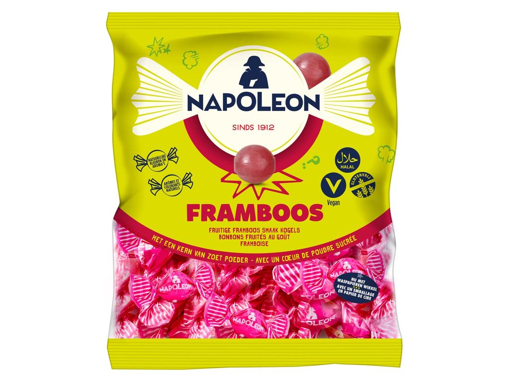 Snoepjes Napoleon framboos zak 1kg