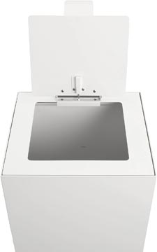 Top met klep voor modulaire afvalbak 85L en 90L V-Part wit
