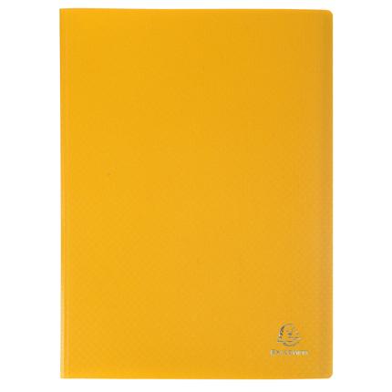 Showalbum Exacompta soepele PP A4 100 tassen geel
