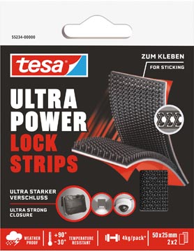Strips Tesa Ultra Power Lock Strips 25x50mm (2x2)