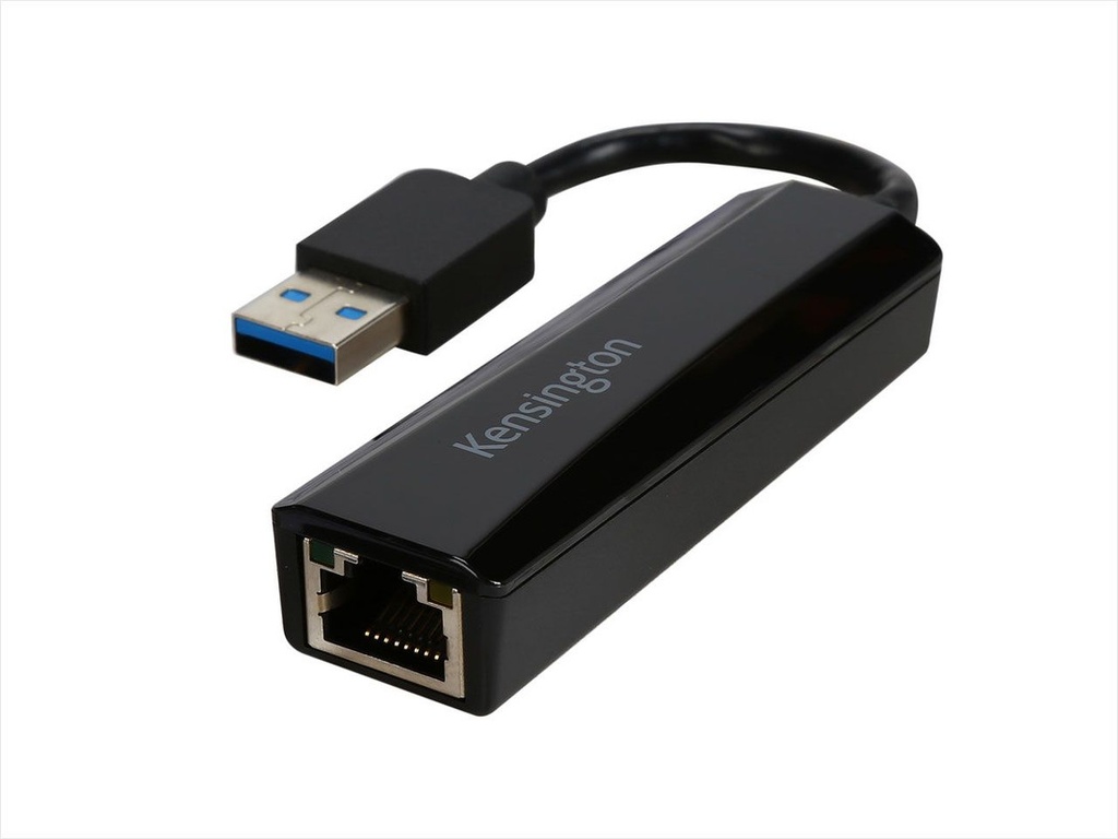 Adapter Kensington UA0000E USB 3.0 Ethernet zwart