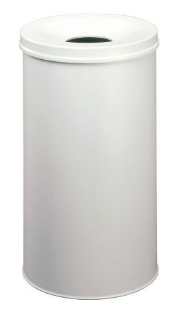 [DUR-330710] Afvalbak Durable Safe metaal rond 60L met vlamdover (grijs)