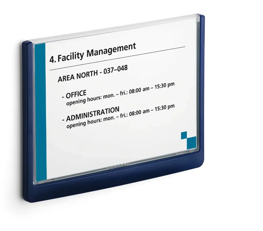 Deurnaamhouder Durable Click Sign A5