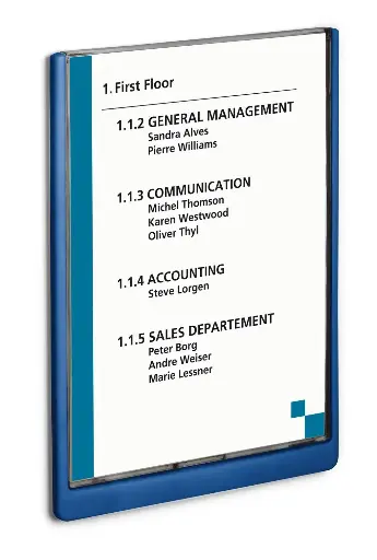 [DUR-486707] Deurnaamhouder Durable Click Sign A4 (blauw)