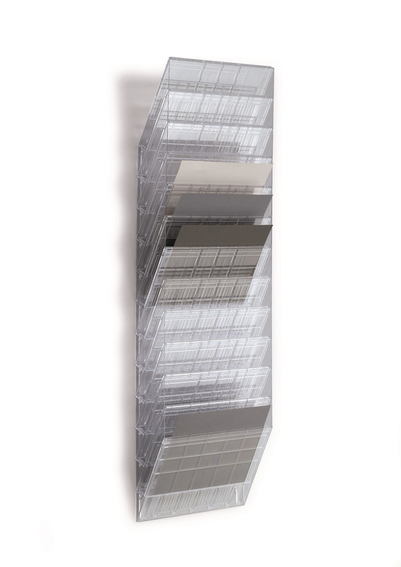 Folderhouder wand Durable Flexiboxx A4 liggend 12-vaks