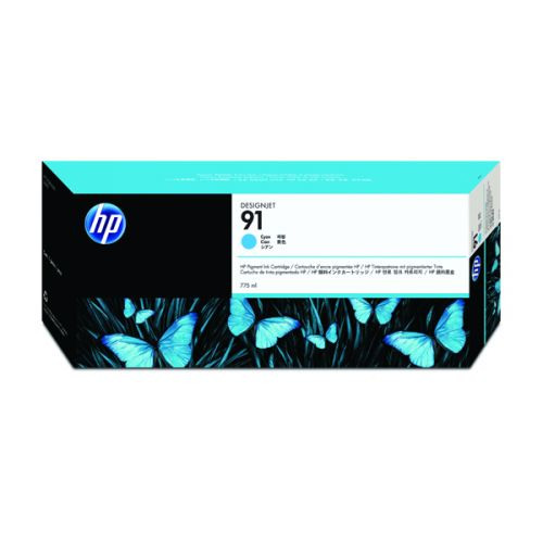 [HP-HPC9467A] Cartridge HP Inkjet 91 DesignJet Z6100 775ml  (CY (cyaan))
