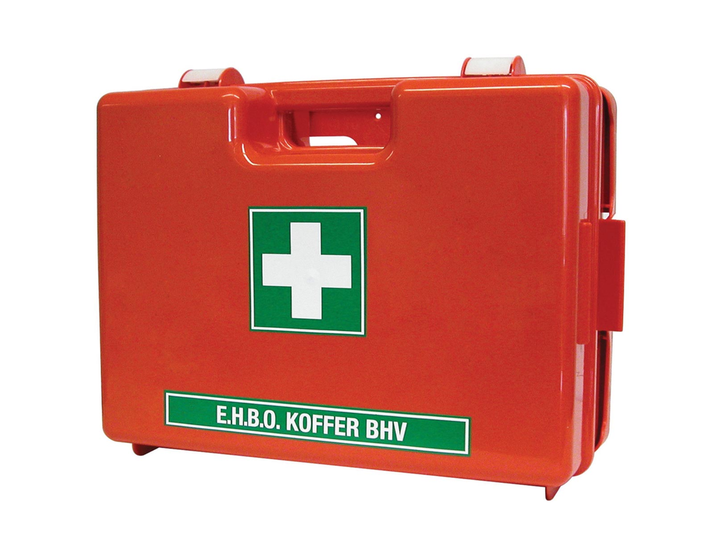 EHBO koffer Carpoint 119-delig met wandhouder rood