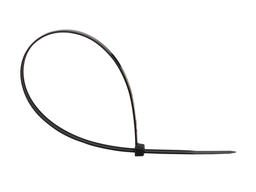 Kabelbinder Q-Connect 300x4,8mm zwart (100)