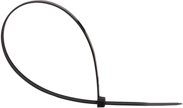 Kabelbinder Q-Connect 300x4,8mm zwart (100)