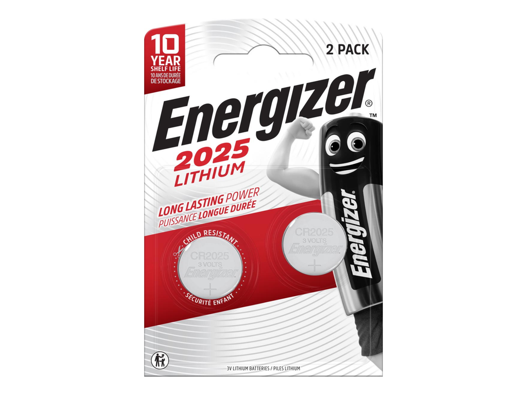 Knoopcelbatterij Energizer CR2025 (2)