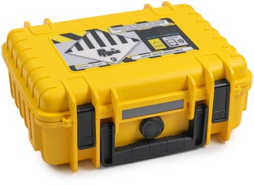 Koffer voor Lithium-Ion batterijen De Raat small 4L geel