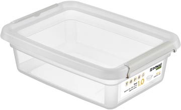 Opbergdoos Donau Home 1L transparant