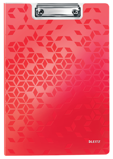 [ESS-41990026] Klemplaat met overslag Leitz WOW polyfoam A4 metallic (rood)