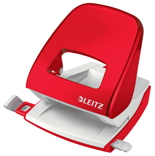 [ESS-50081026] Perforator Leitz NeXXt WOW metaal 2-gaats 30vel metallic (rood)