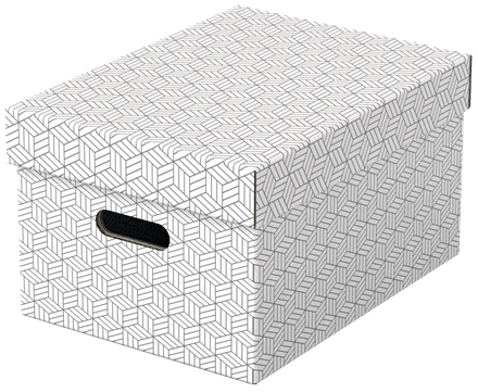[ESS-628282] Esselte Home middelgrote opberg-en geschenkdoos karton (3) (wit)