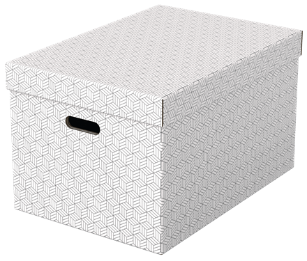 [ESS-628286] Esselte Home grote opberg-en geschenkdoos karton (3) (wit)