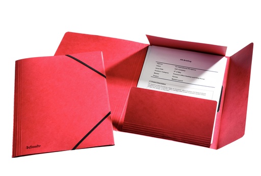 [ESS-1326515] Elastomap Esselte Rainbow karton A4 (25) (rood)