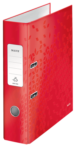 [ESS-10050026] Ordner Leitz 180° WOW karton A4 rug 80mm metallic (rood)