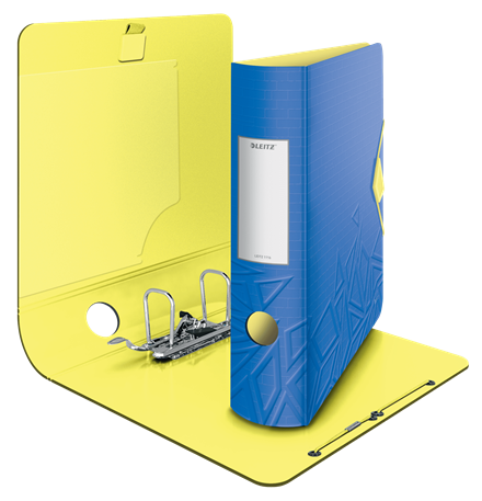 Ordner Leitz 180° Active Urban Chic PP A4 rug 82mm met elastiek