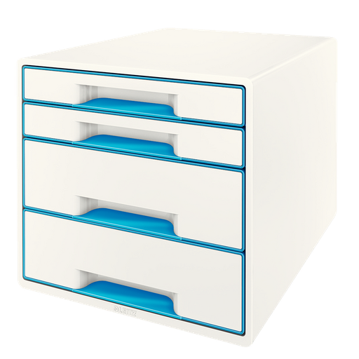 [ESS-52132036] Ladenblok Leitz WOW 4 laden metallic (wit/blauw)