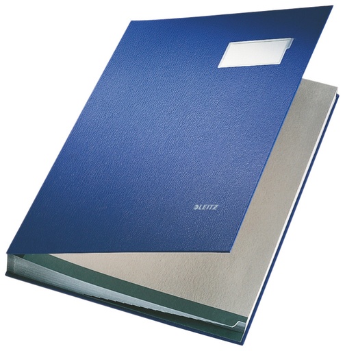 [ESS-57000035] Handtekenmap Leitz PP folio 20-vaks (blauw)