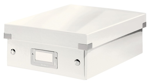 [ESS-60570001] Opbergdoos Leitz Click&Store WOW PP A5 met sorteervakken metallic (wit)