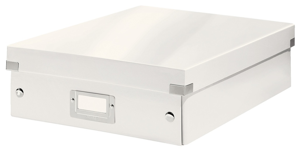 Opbergdoos Leitz Click&Store WOW PP A4 met sorteervakken metallic
