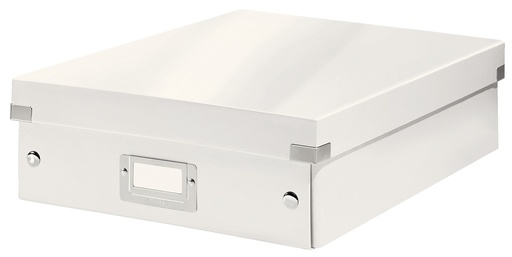 [ESS-60580001] Opbergdoos Leitz Click&Store WOW PP A4 met sorteervakken metallic (wit)