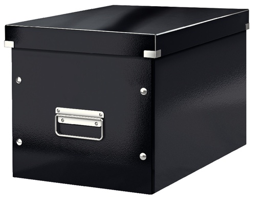 [ESS-61080095] Opbergdoos Leitz Click&Store WOW Cube PP groot metallic (zwart)