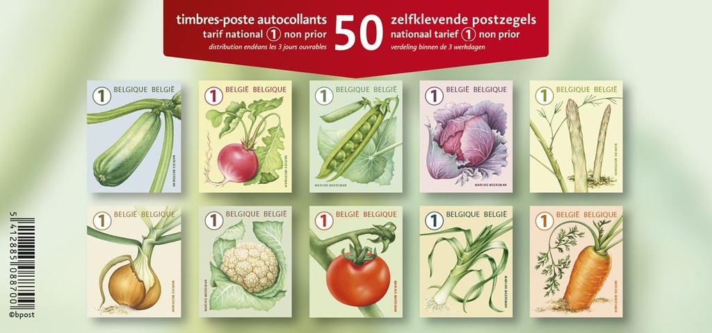 Postzegels Bpost Nationaal groenten non-prior (50) 