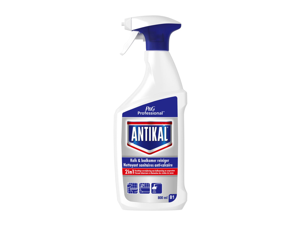 Ontkalker en badkamerreiniger Antikal 2in1 spray 800ml