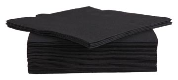 Servet Cosy & Trendy 38x38cm zwart (40)