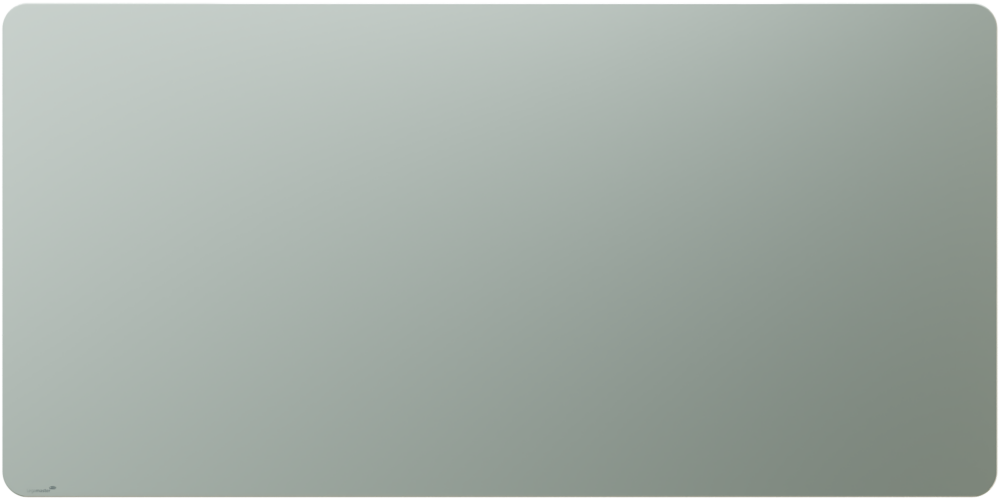 Mat glasbord Legamaster RC 100x200cm met ronde hoeken