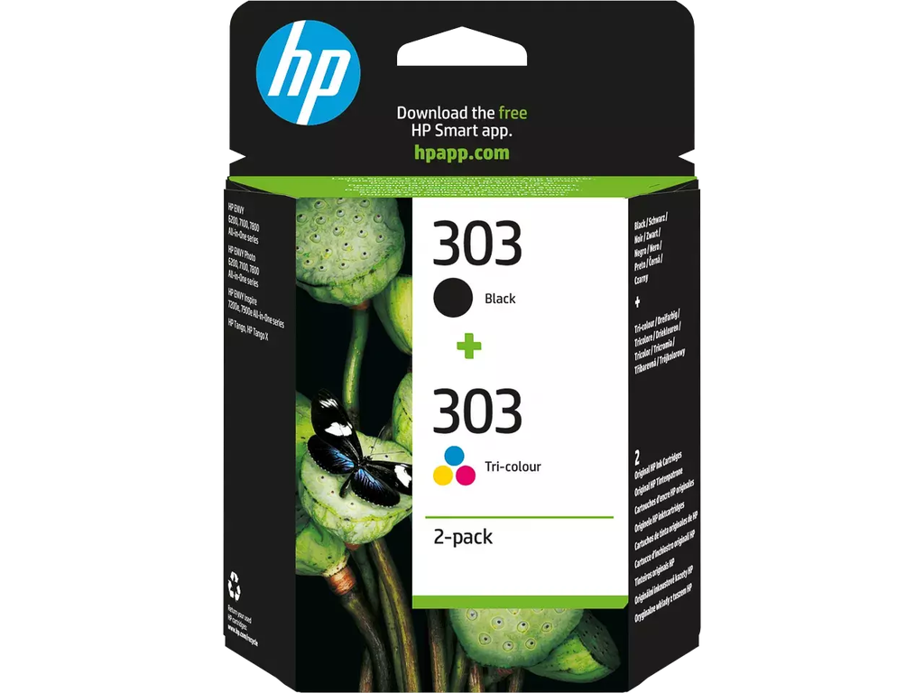 Cartridge HP Inkjet 303 Value Pack Photo 6220