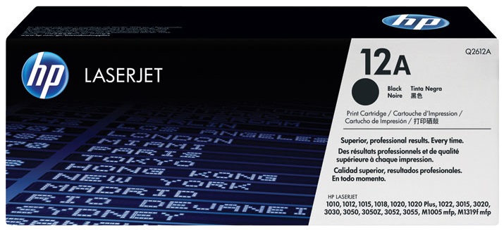 Toner HP Mono Laser 12A LaserJet 