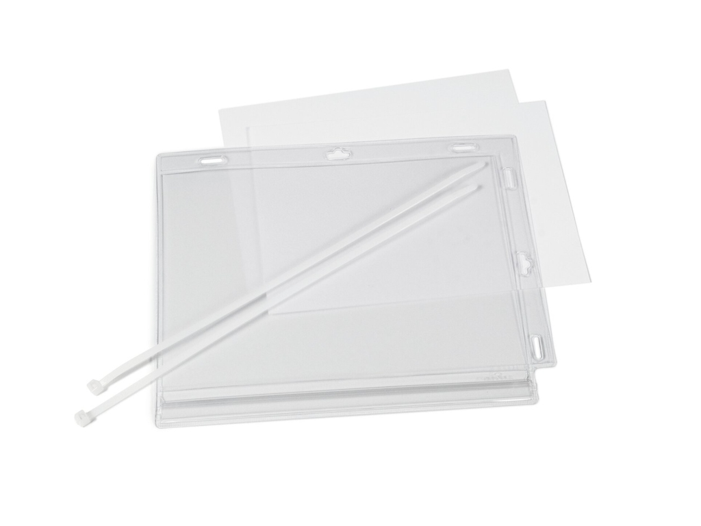Waterbestendige hoes Durable outdoor A5 met kabelbinders transparant (5)