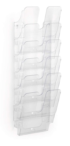 [DUR-1700008401] Folderhouder wand Durable Flexiplus 6 A4 staand 1-vaks (6) (transparant)