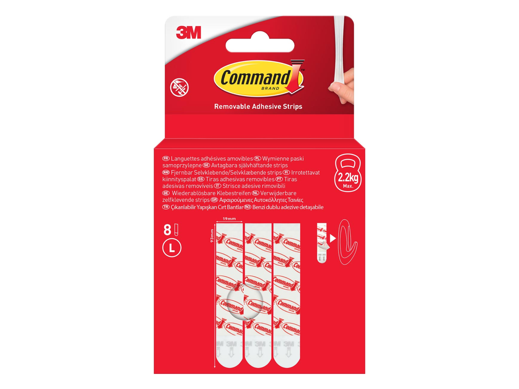 Kleefstrips Command large wit (8)