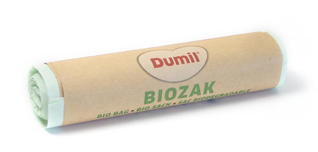 Composteerbare vuilniszakken Dumil bio voor GFT 16µ 60L groen (5)