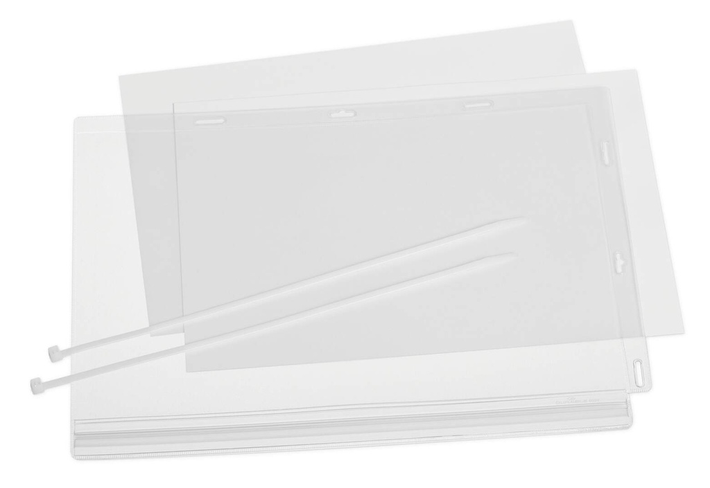 Waterbestendige hoes Durable A4 met kabelbinders transparant (5)