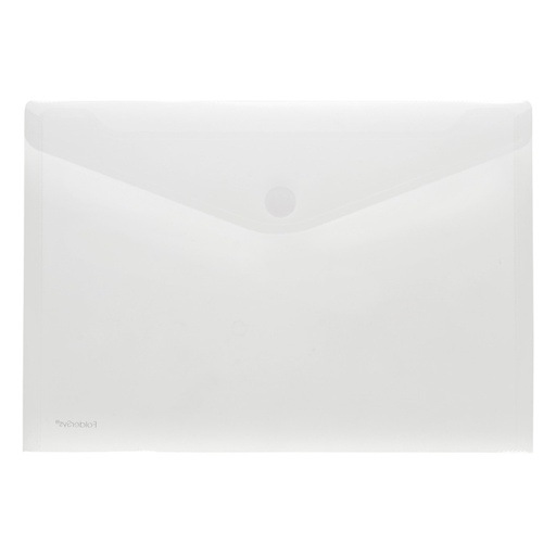 [KAN-40101-04] Documentmap Foldersys PP A4 envelop met velcro transparant (kleurloos)