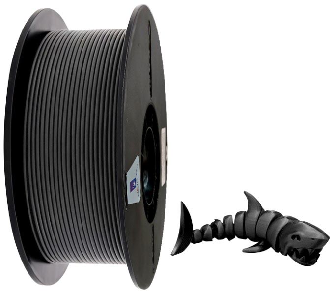 3D Filament PETG 1kg Ø1,75mm zwart