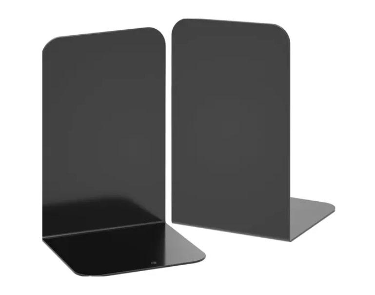 Boekensteun metaal 115x150x210mm zwart (2)