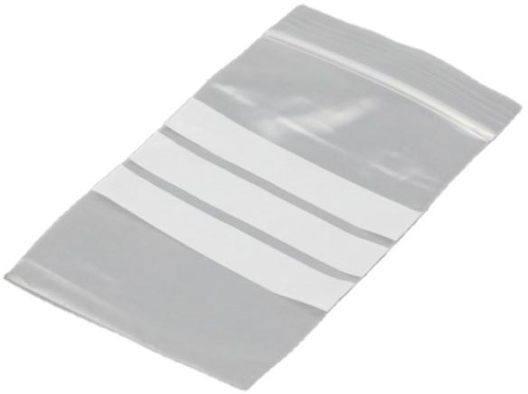 Gripsealzakjes LDPE 230x320mm 50µ met schrijfvlak en ophanggat (1000)